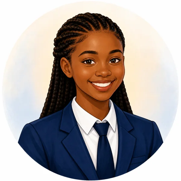 Portrait of Chisom, a WAEC learner