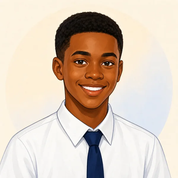 Portrait of Tunde, a JAMB learner